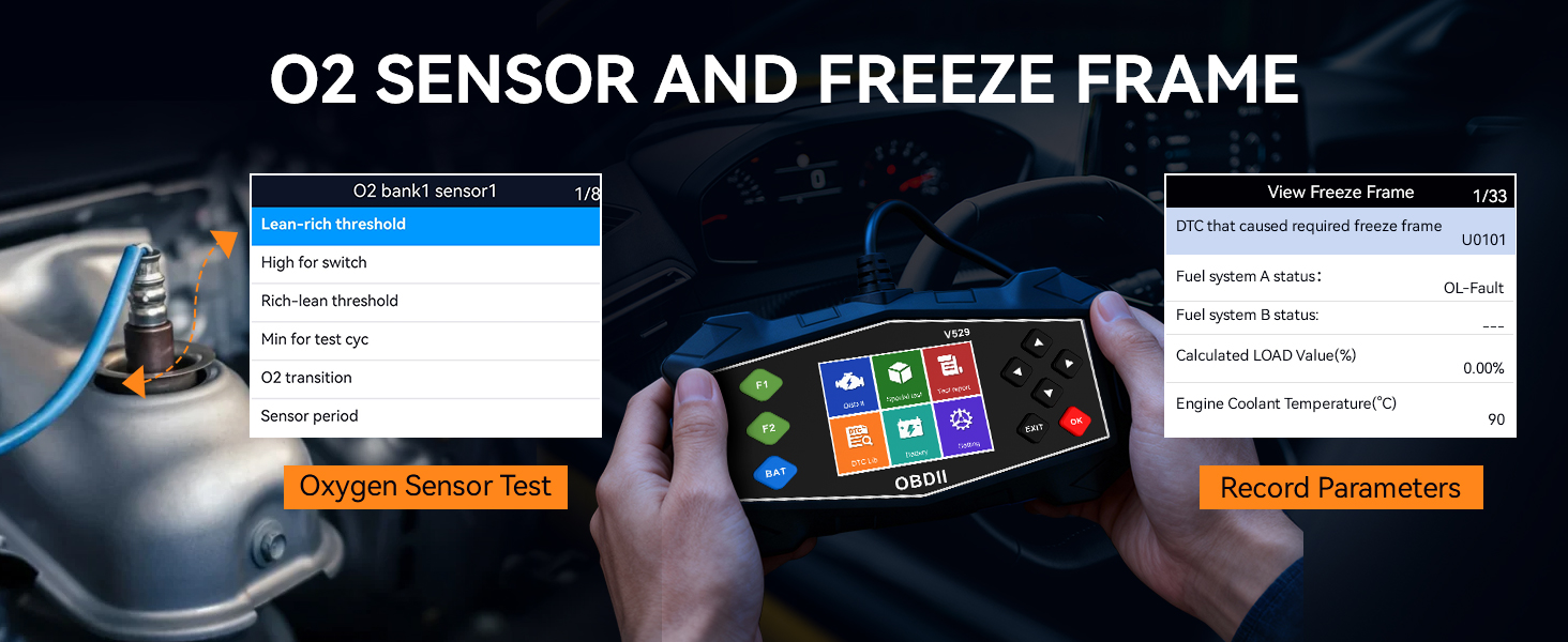 O2 SENSOR AND FREEZE FRAME