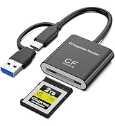 CFexpress Type B Card Reader, USB-C 3.2 Gen 2 10Gbps – High-Speed Memory Card Reader with USB-C &...