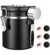 ShanSon Coffee Canister Airtight Coffee Container Stainless Steel Coffee Bean Storage Container w...