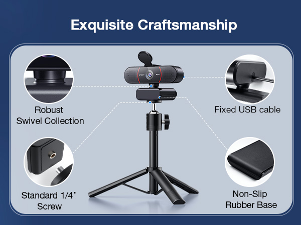 Exquisite Craftsmanship Webcam 4K