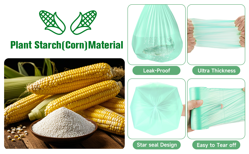 green trash bags