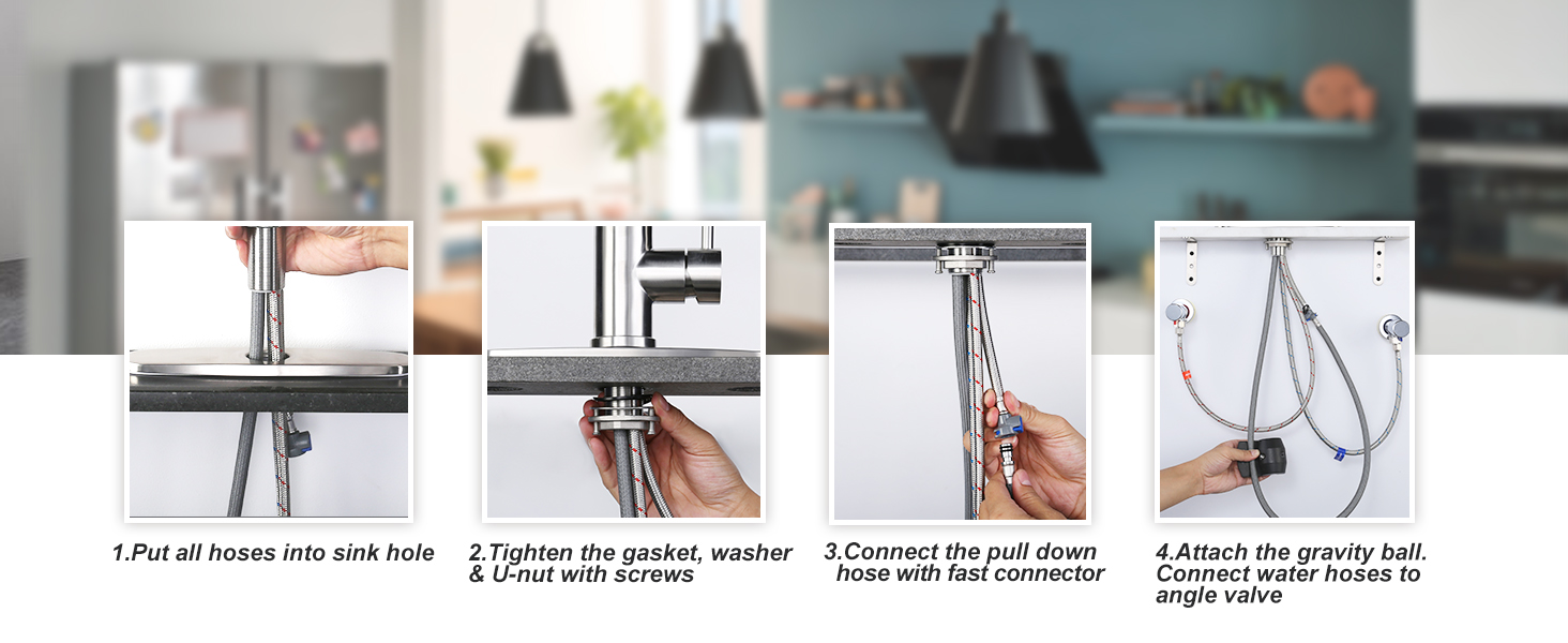 Kitchen Faucet 4 hole