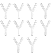 Oxygen Tubing Connectors Y Splitter - 10-Pack - Oxygen Therapy, Cannula Connector Compatible with...