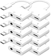 Seulliya USB C to 3.5mm Headphone Jack and Charger Adapter, 2-in-1 Audio & Fast Charging Splitter...