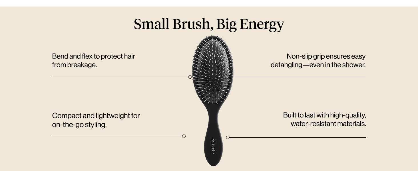 Kitsch Detangler Hair Brush for Wet and Dry Hair,