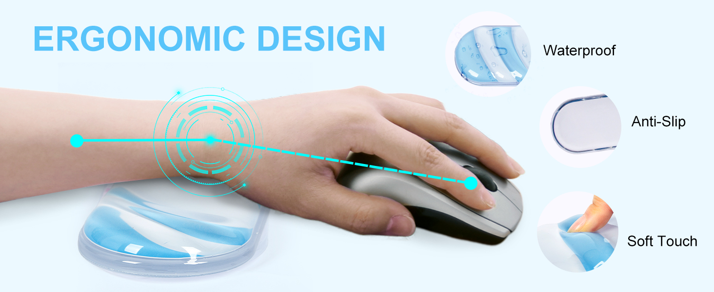 keyboard wrist rest and mouse pad set