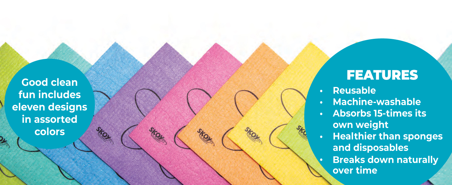 Skoy Cloth, reusable, sustainable, paper towel alternative, sponge