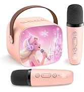 Kids Karaoke Machine for Kids Frozen Toys for Girl Gift,Bluetooth 5.0 | Mini Karaoke Machine With...