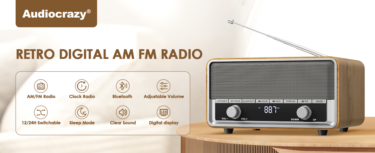 am fm radio with best reception, fm radio with bluetooth
