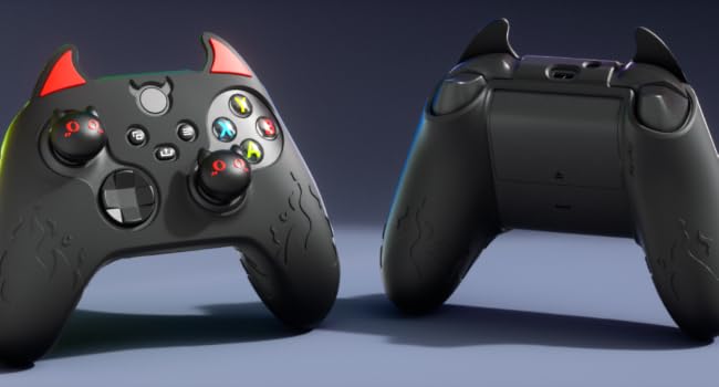 Kawaii Anti-Slip Controller Skin Grip Protector for Xbox Core Wireless Controller with Thumb Grips