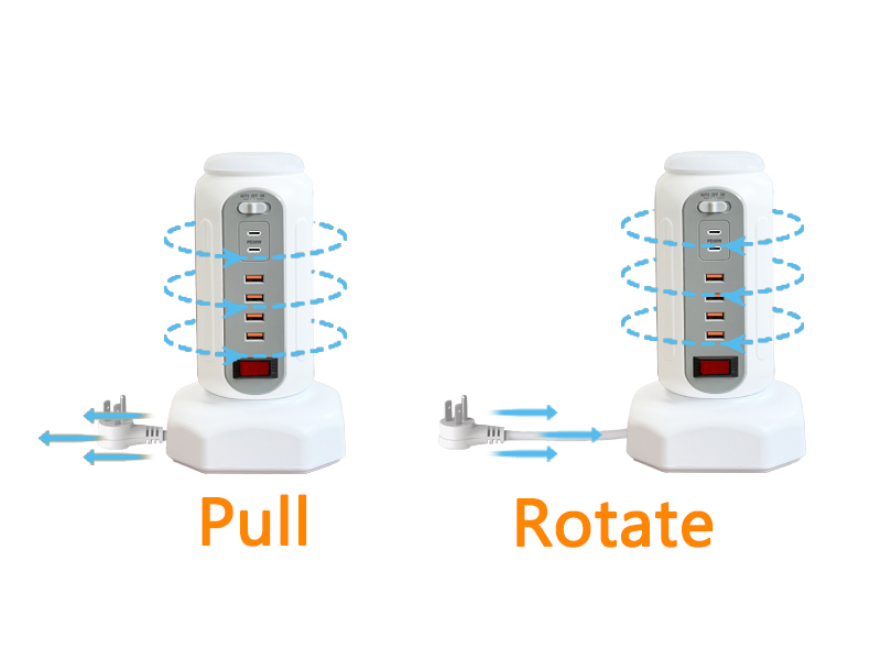 retractable extension cord