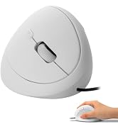 Wired Mouse USB Ergonomic Vertical Mouse Small Portable Lightweight Comfortable Optical Corded Mi...