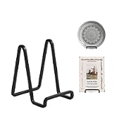 Plate Holder Easel Display Stand - 4.5 inch Metal Plate Stands for Display - Tabletop Picture Sta...