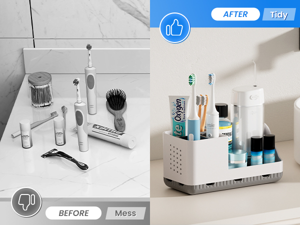 Electric Toothbrush and Toothpaste Holde Drainage for Bathroom Accessories