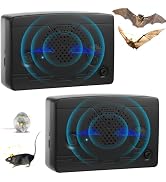 2026 Bat Deterrent Devices for Attic,2 Pack Rechargeable Ultrasonic Bat Fortress Mini, Indoor & O...