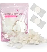 Classycoo Thick Disposable Compressed Towels Tablets- Individually Wrapped Face Towel Travel, Por...