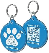 MYLUCKYTAG NFC & QR Code Smart Pet ID Tag Personalized Dog Cat Tag, Online Pet Profile, Pet Locat...