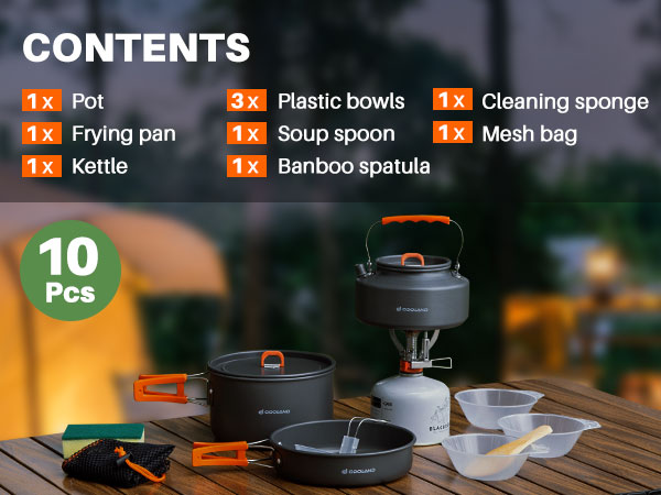 Camping Cookware Mess Kit