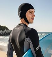 Dizokizo Neoprene Swim Cap for Men Women, Thermal Scuba Diving Hood Wetsuit Hood with Chin Straps...