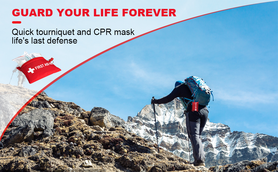 Mini First Aid Kit - CPR Pocket Mask Keychain CPR Face Shield