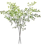 Cherica 43.3 Inch Green Nandian Fake Plants 2 Pcs Greenery Stems for Vase Decor, Artificial Plant...