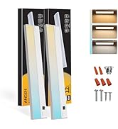 Ansen 2Packs of Under Cabinet Lighting Hardwired, 12in 10W 666LM Dimmable Led Light for Kitchen/C...
