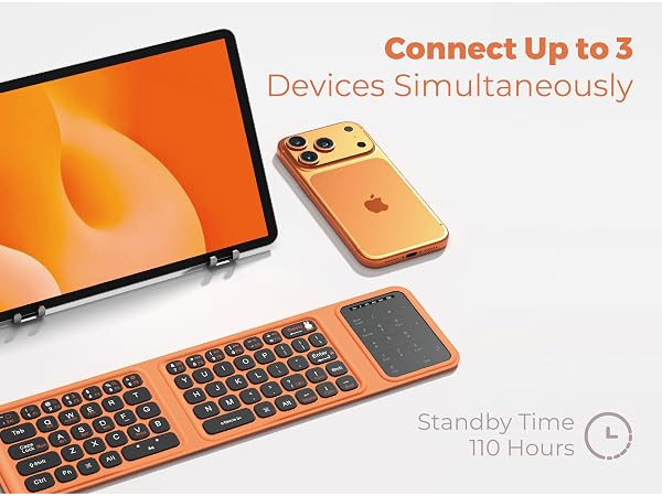 MIPOW MIFFY Triple-Fold Wireless Bluetooth Keybaord