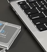 MaxGear 3 Pack Plastic Business Card Holder, Slim Portable Clear Business Card Case for Men & Wom...