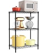 Golpart 3 Tier Adjustable Storage Shelves,Heavy Duty Metal Utility Shelf 450LBS Capacity,Wire She...