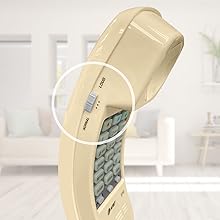 Volume control, handset volume, volume,