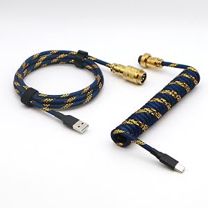 Gold Blue Keyboard cable