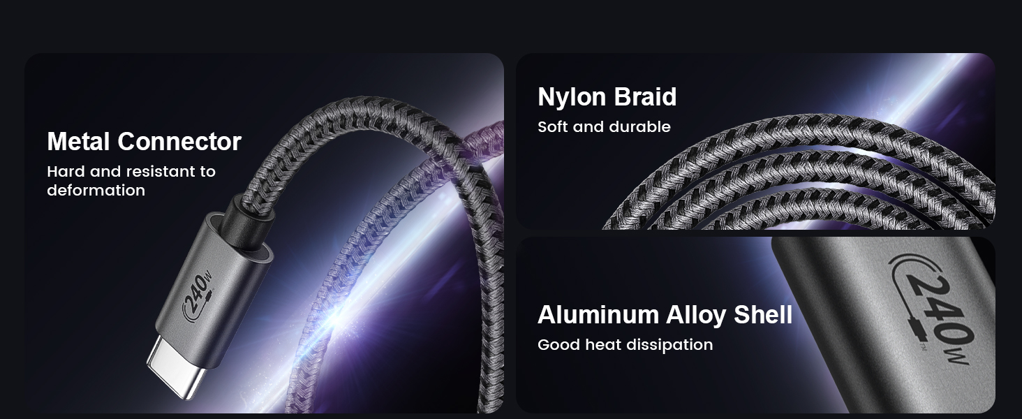 usb c braided cable