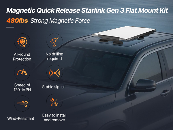 starlink gen 3 magnetic roof mount