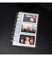 XiowDow Discbound Photo Album with Clear PET Cover 20 Sheets Clear PP Sleeves 8 Discs Bound Organ...