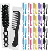 Gisdo 100 Pcs Hair Brush and Comb Set in Bulk for Homeless Individually Wrapped, Bulk Comb Brush ...
