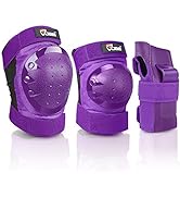 JBM Adult & Kid Knee Pads Elbow Pads and Wrist Guards for Roller Inline Skating Scootering Skateb...