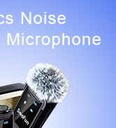 SmaFun Mini Microphone for iPhone Android – Wireless Lavalier Mic(2TX+2RX+Charging Case) with Dua...
