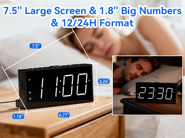 alarm clocks for bedrooms