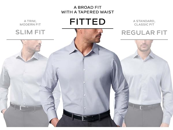 Van Heusen Men's Dress Shirt Fitted