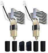 Sahvaim 2 Pack 0.4MM Centauri Carbon Hotend with Brass Hardened Steel Nozzle, 3D Printer Print He...