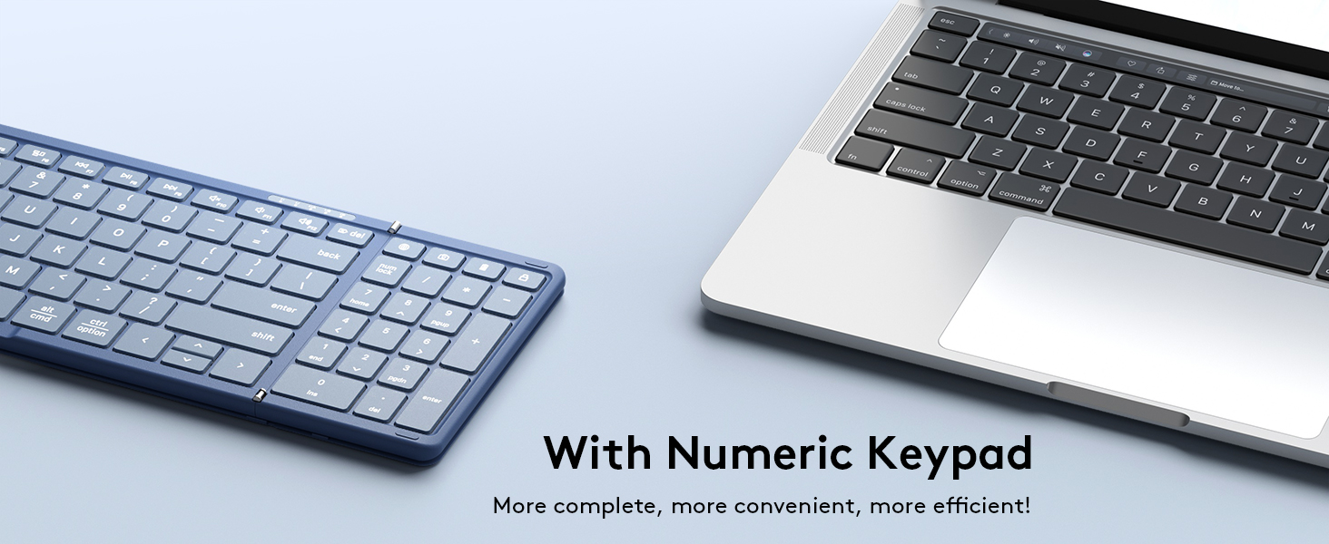 With numeric keypad