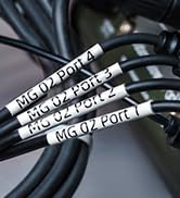 MakeID Self-Laminating Wire Wrap for Electrical&Datacom Cable, Integrated PE Labels with Ribbon C...