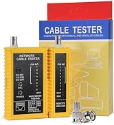 Hiija Coaxial(Coax) Cable Tester Portable BNC F-Style RJ45 Ethernet Continuity Cable Tester Checker