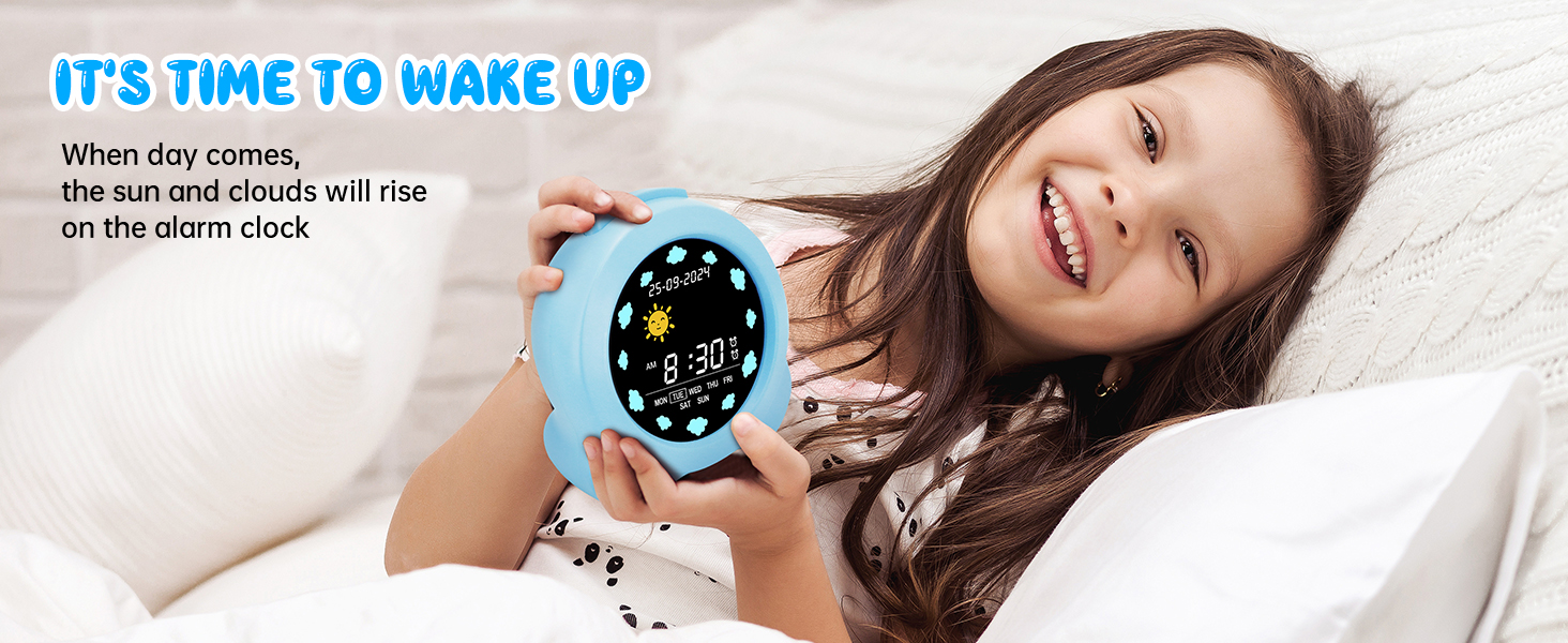 Kids Digital Alarm Clock Colorful
