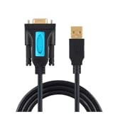 TECHTOO USB 2.0 to RS232 DB9 Serial Cable Female Converter Adapter with Prolific PL2303 Chipset f...