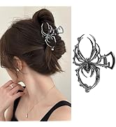 1Pack Spider Hair Clips Metal Black Hair Claw Clips Halloween Spider Hair Accessories for Women G...