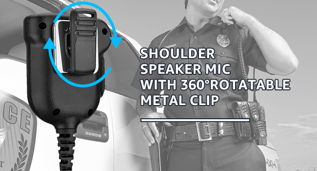 speaker mic with clip