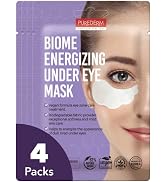 Purederm Biome Energizing Under Eye Mask (4 Pack) – Rich Biome Under Eye Patches for improving sk...