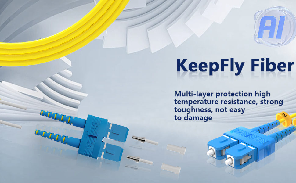 Fiber Patch Cable,Fiber Optic Cable,Fiber Cable,OS2 SC-SC Fiber Patch Cable,SMF,10Gtek,Flypro