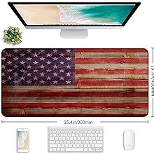 Large Elongated Gaming Mouse Pad With Stitched Edges
